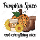 Sublimation 1.99 Pumpkin spice and everything nice - ready to press sublimation transfer print freeshipping - Rachel's Essentials