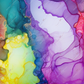 Rainbow Alcohol Ink 8 - Vinyl Pen Wrap
