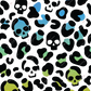 Rainbow Skull Leopard - Vinyl Pen Wrap