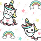 Rainbows And Unicorns - 16Oz Vinyl Libbey Wrap