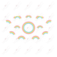 Rainbows (With White Clouds) - Cold Cup Wrap