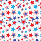 Red White Blue Star Wrap - Ready To Press Sublimation Transfer Print Sublimation