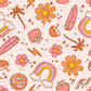Retro Summer - Ready To Press Sublimation Transfer Print Seamless 2/24 Sublimation