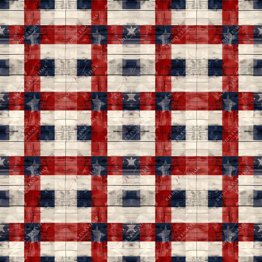 Rustic Checkered - Ready To Press Sublimation Transfer Print Seamless Sublimation