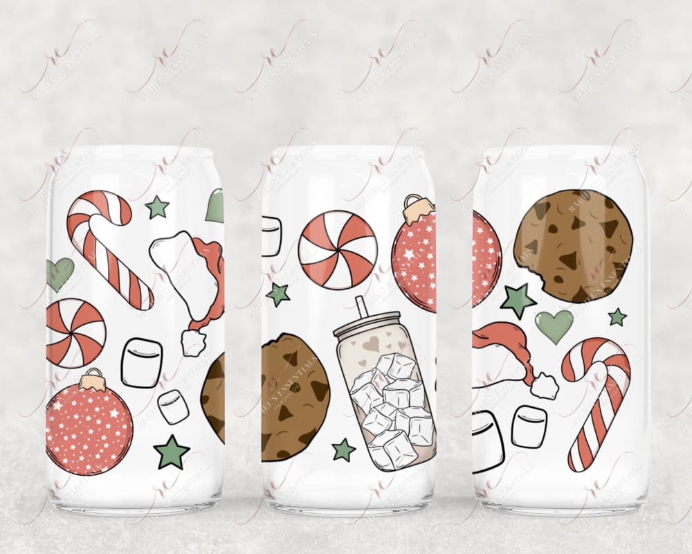 Santas Favorites - 16Oz Vinyl Libbey Wrap