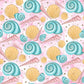 Shells - Ready To Press Sublimation Transfer Print Seamless Sublimation