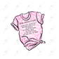 Shirt Care Instructions Pink - Business Sticker Set