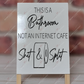 Shit And Split - Dry Erase Easel
