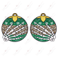 Skeleton Hand Ornaments - Ready To Press Sublimation Transfer Print Sublimation