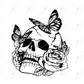Skull - Clear Cast Decal