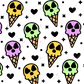 Skull Ice Cream - 16Oz Vinyl Libbey Wrap