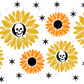 Skull Sunflowers - 16Oz Vinyl Libbey Wrap