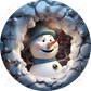 Snowman 3D Christmas Ornament 19 - Ready To Press Sublimation Transfer Print 11/23 Sublimation