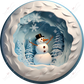 Snowman 3D Christmas Ornament 5 - Ready To Press Sublimation Transfer Print 11/23 Sublimation