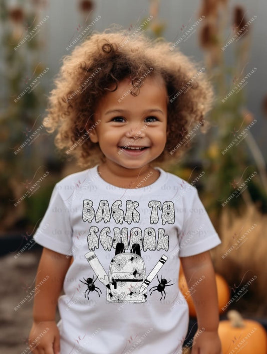 Spooky Back To School- Ready Press Sublimation Transfer Print Sublimation