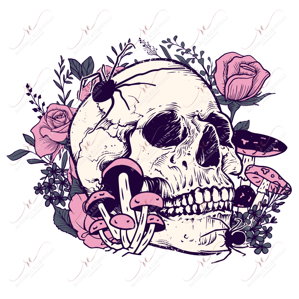 Spooky Skeleton - Clear Cast Decal