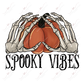 Spooky Vibes - Clear Cast Decal