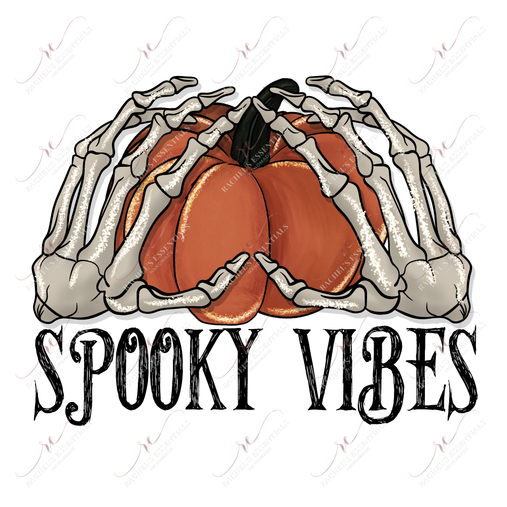 Spooky Vibes - Clear Cast Decal