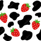 Strawberry Cow- 16Oz Vinyl Libbey Wrap