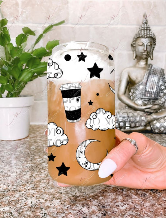 Coffee Magic - 16Oz Glass Can Wrap Sublimation