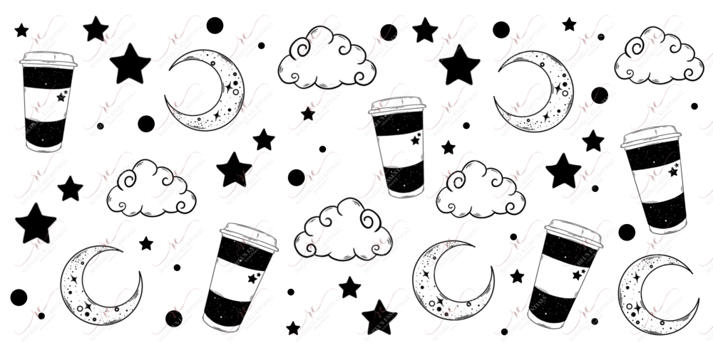 Coffee Magic - 16Oz Glass Can Wrap Sublimation