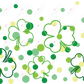 St Patricks Day Clovers - 16Oz Glass Can Wrap