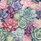 Succulent 3 - Ready To Press Sublimation Transfer Print Seamless Sublimation