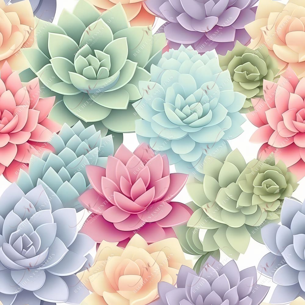 Succulent 4 - Ready To Press Sublimation Transfer Print Seamless Sublimation