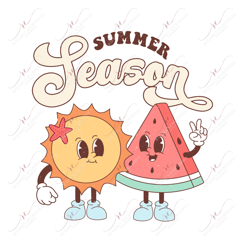 Summer Season- Clear Cast Decal