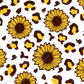 Sunflower Leopard Print - 16Oz Vinyl Libbey Wrap