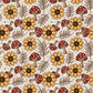 Sunflower Shrooms - Ready To Press Sublimation Transfer Print Seamless 12/23 Sublimation