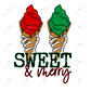 Sweet And Merry - Clear Cast Decal