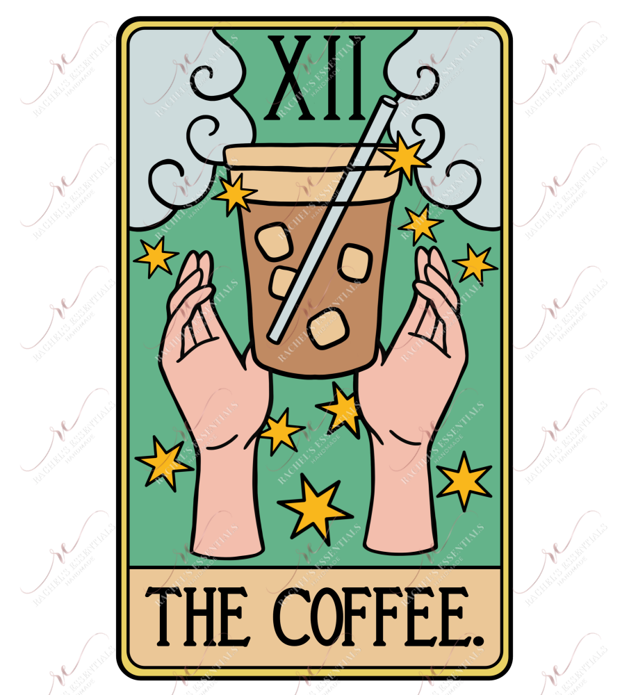 The Coffee Tarot Color - Clear Cast Decal