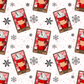 The Peppermint Mocha Wrap - Ready To Press Sublimation Transfer Print Sublimation