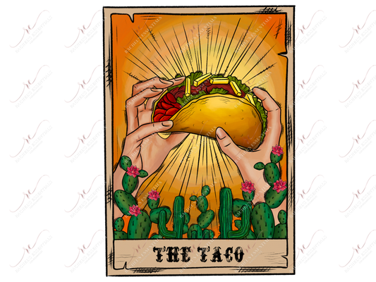 The Taco Tarot - Clear Cast Decal