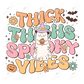 Thick Thighs And Spooky Vibes- Clear Cast Decal