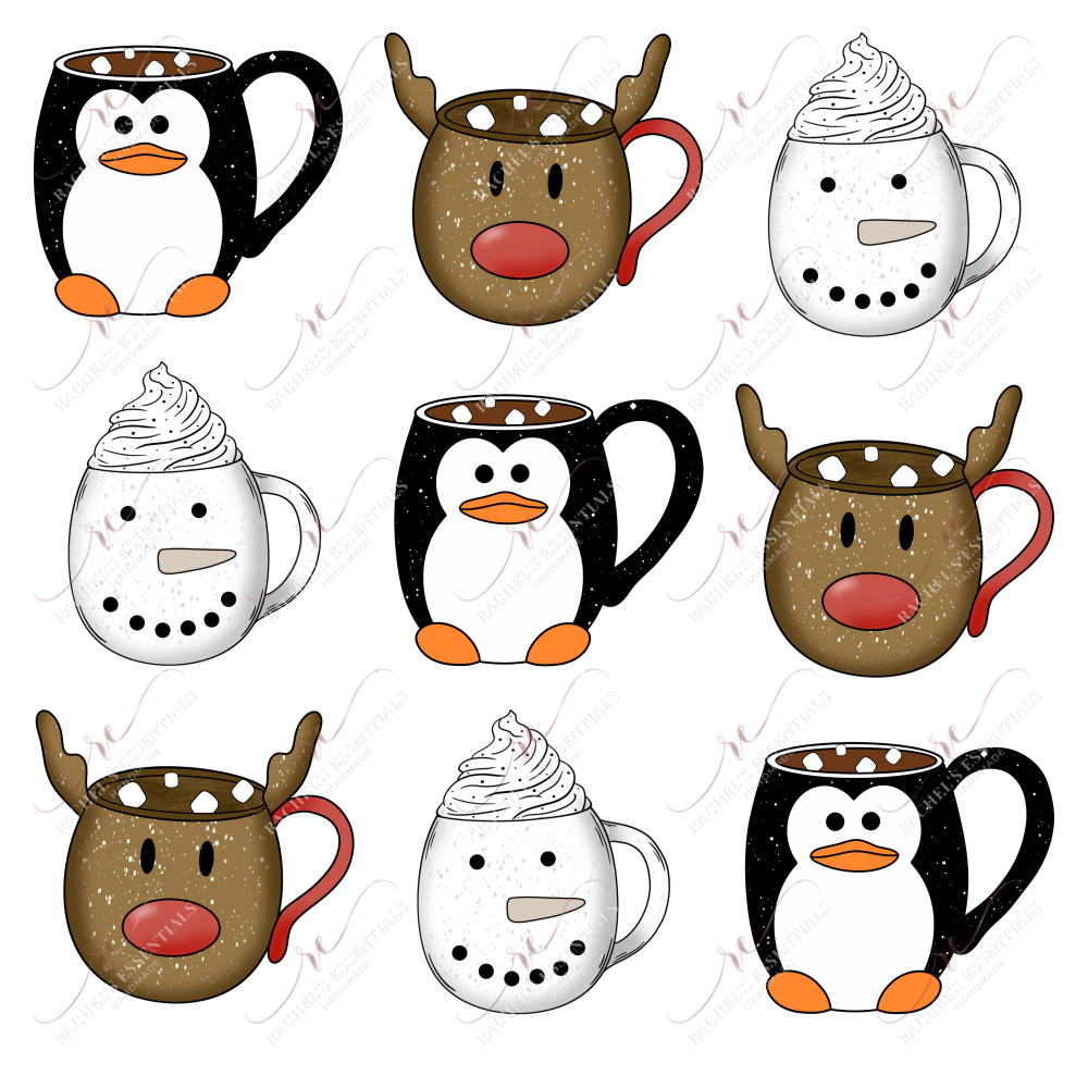 Tic Tac Toe Christmas - Htv Transfer