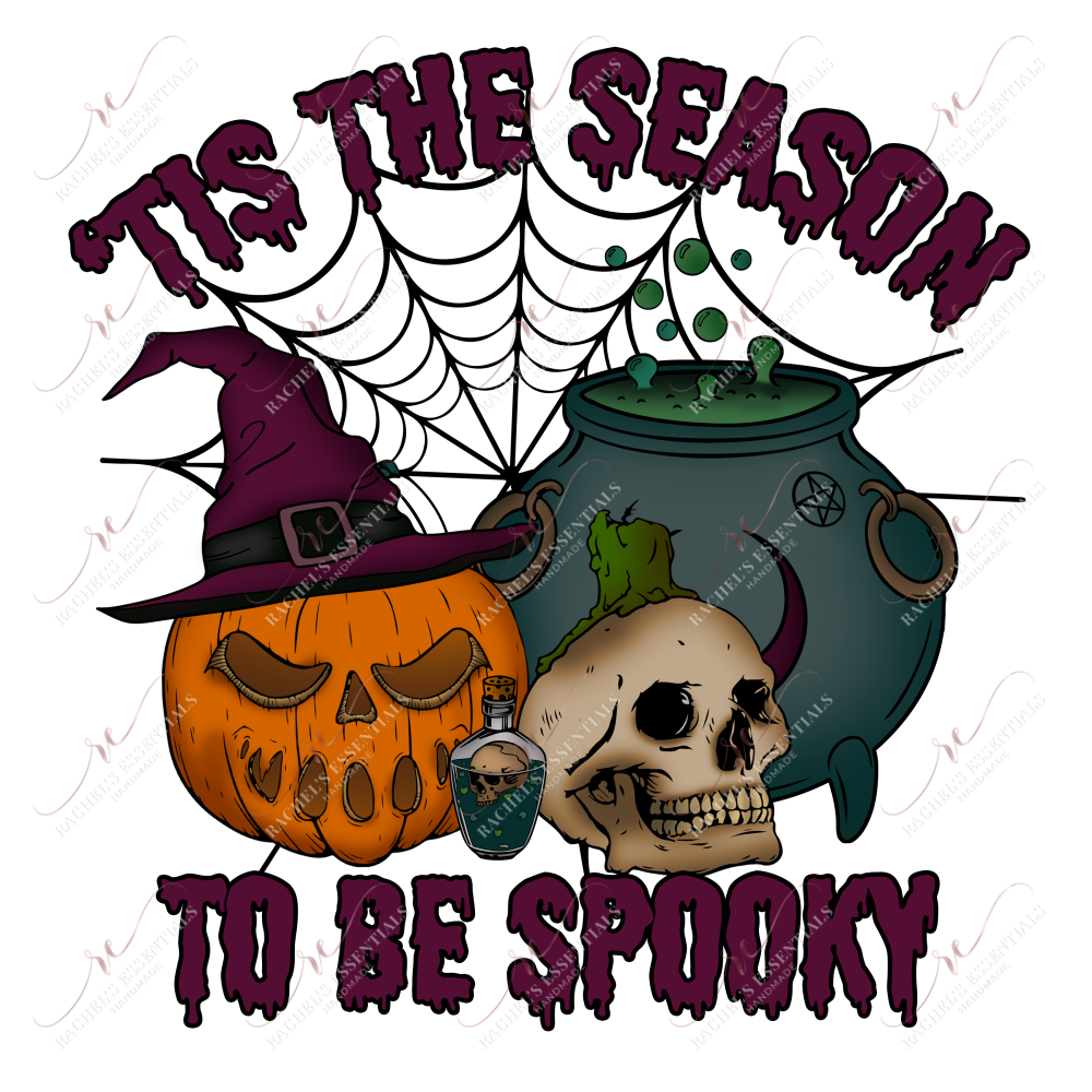 Tis The Season To Be Spooky- Clear Cast Decal