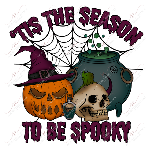 Tis The Season To Be Spooky- Clear Cast Decal