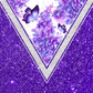 Triangle Purple - Ready To Press Sublimation Transfer Print Sublimation
