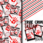 True Crime Tattoo - Ready To Press Sublimation Transfer Print Sublimation