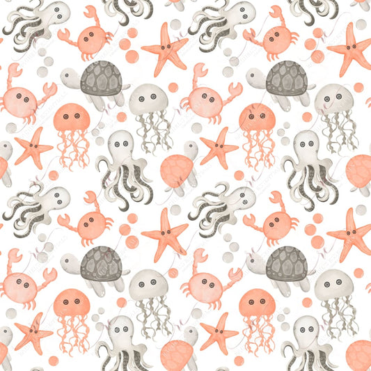 Under The Sea - Ready To Press Sublimation Transfer Print Seamless 12/23 Sublimation