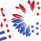 Usa Flower - Cold Cup Wrap