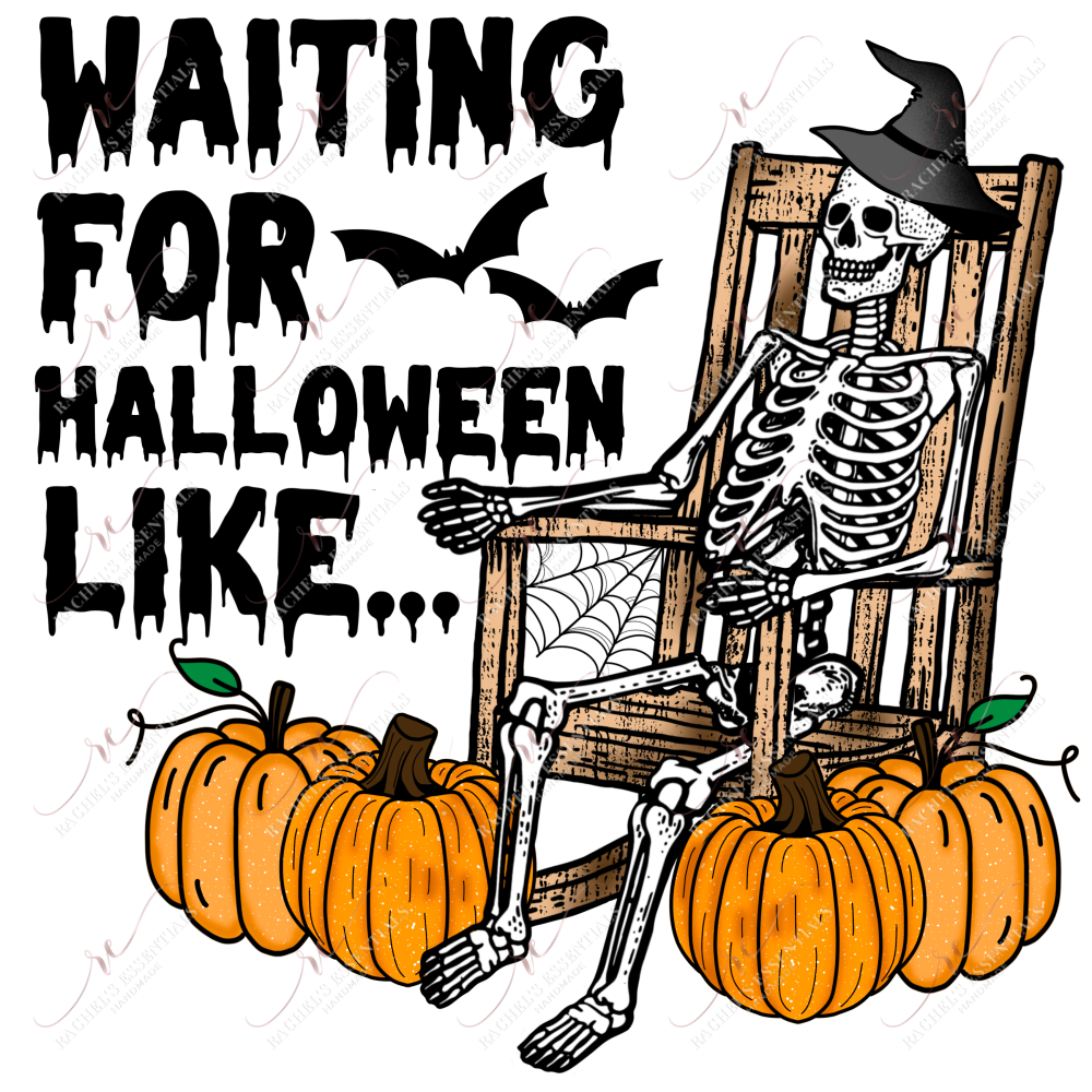 Waiting For Halloween Like - Htv Transfer