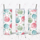 Red, green & blue watercolor ornaments and stars