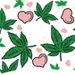 Weed And Hearts - Cold Cup Wrap