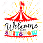 Welcome To The Shirt Show Circus Colorful - Ready Press Sublimation Transfer Print Sublimation