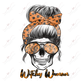 Sublimation 1.99 Witchy woman messy bun skull - ready to press sublimation transfer print freeshipping - Rachel's Essentials